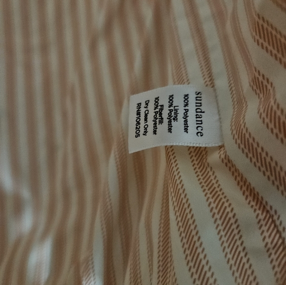 Sundance Urban Blooms Puffer Vest Orange Floral Hooded Pockets - Picture 6 of 8